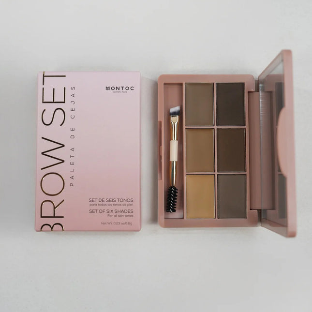 PALETA DE CEJAS 6 TONOS BROWSET MONTOC