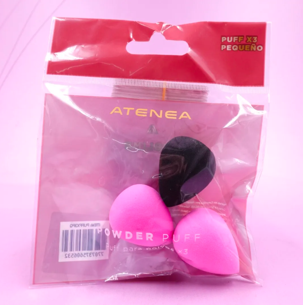 MINI ESPONJA DE MAQUILLAJE x3 PCS ATENEA