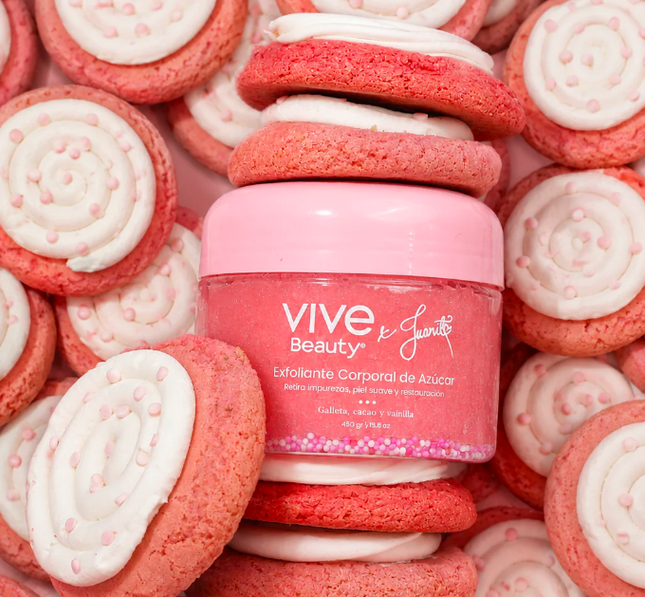 EXFOLIANTE CORPORAL DE AZUCAR 450gr VIVE BEAUTY