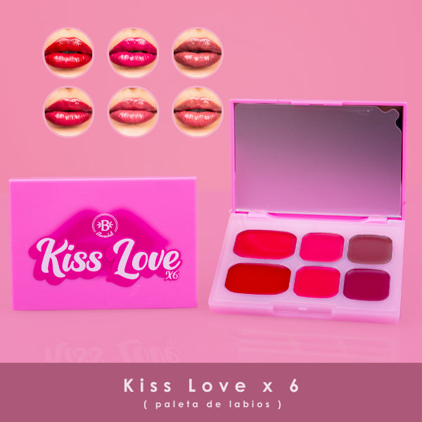 KISS LOVE X6 PALETA DE LABIOS BLOOMSHELL