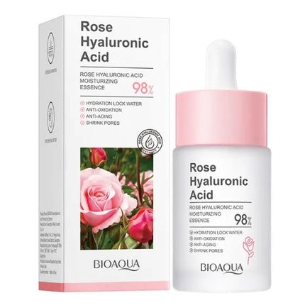 SERUM HIDRATANTE ROSAS Y ÁCIDO HIALURÓNICO BIOAQUA - 30ML