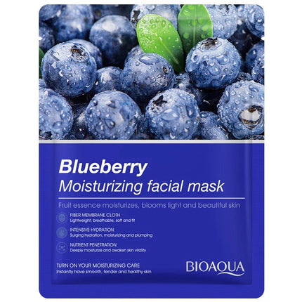 MASCARILLA FACIAL EN VELO ARÁNDANO BIOAQUA