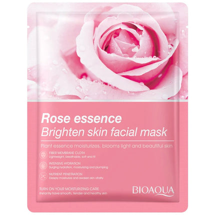 MASCARILLA FACIAL EN VELO ESENCIA DE ROSA BIOAQUA