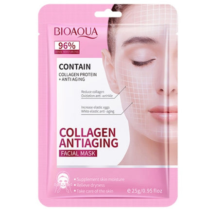 MASCARILLA FACIAL EN VELO ANTIARRUGAS BIOAQUA