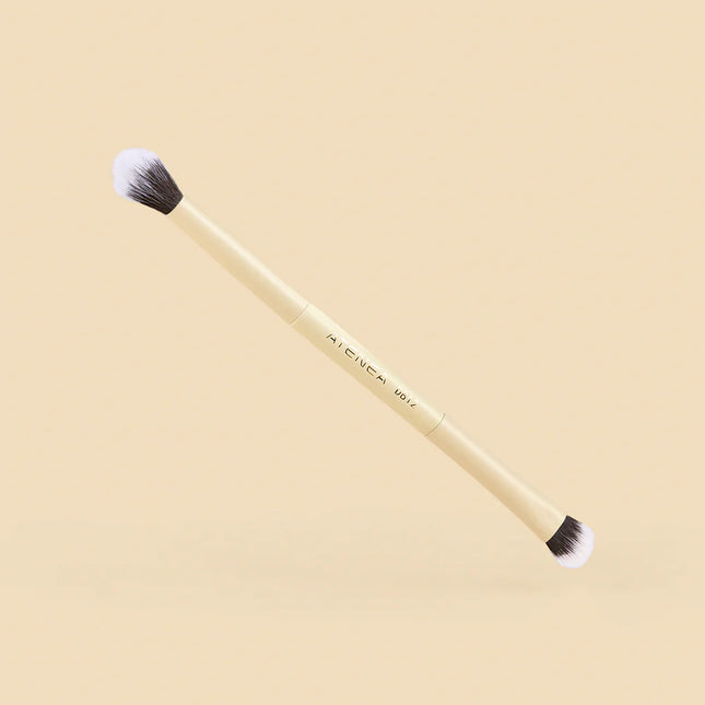 BROCHA DUO PLANA CREMA Y DIFUMINADORA ATENEA REF DB12