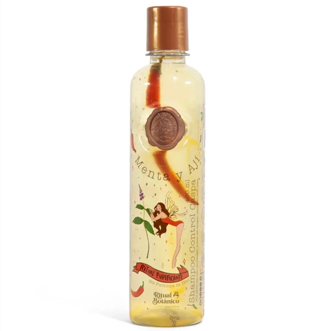 SHAMPOO CONTROL CASPA MENTA Y AJÍ RITUAL BOTÁNICO