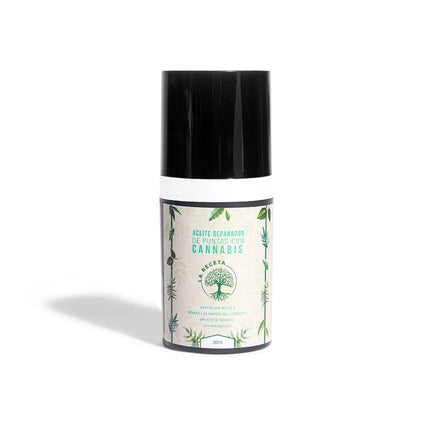 ACEITE REPARADOR DE PUNTAS CON CANNABIS LA RECETA