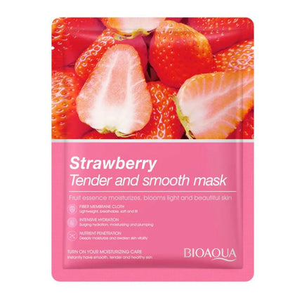 MASCARILLA EN VELO FRESA BIOAQUA