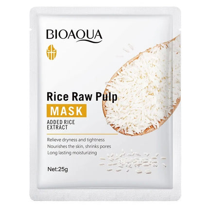 MASCARILLA FACIAL EN VELO ARROZ BIOAQUA