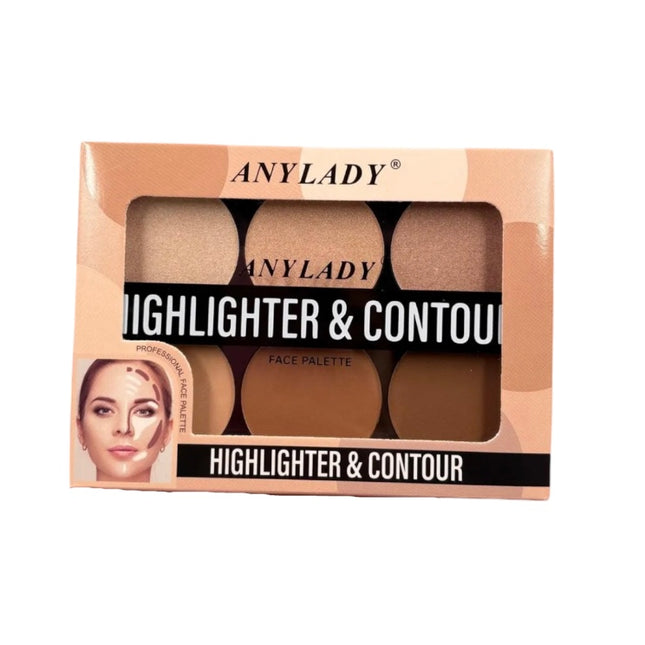 PALETA DE CONTORNOS E ILUMINADORES ANYLADY