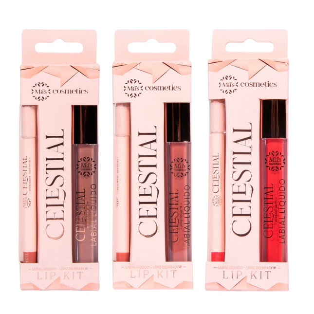 LIP GLOSS Y LÁPIZ DELINEADOR CELESTIAL MIIS COSMETICS