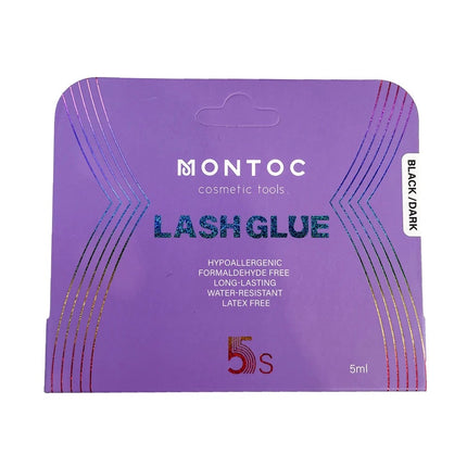 PEGA DE PESTAÑAS LASH GLUE BLACK DARK MONTOC
