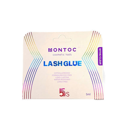 PEGA DE PESTAÑAS LASH GLUE WHITE CLEAR MONTOC