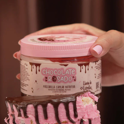 MASCARILLA CAPILAR CHOCOLATE ROSADO LLUVIA DE ESTRELLAS