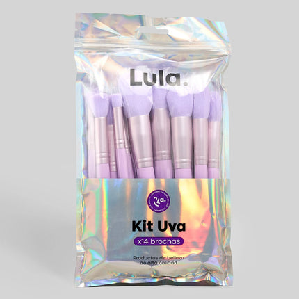 KIT DE BROCHAS UVA X 14 LULA BEAUTY