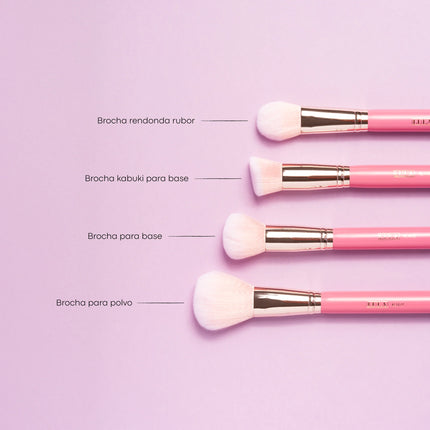 KIT DE BROCHAS BUBBLEGUM X 10 LULA BEAUTY