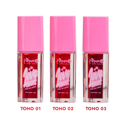TINTA DE LABIOS LOVE HEART PURPURE