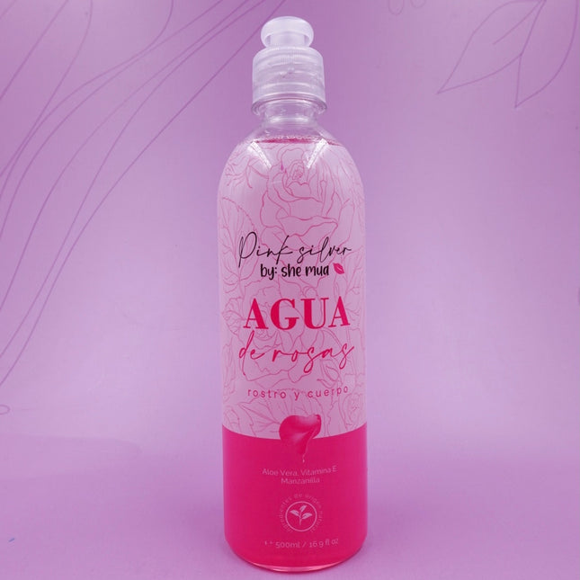 AGUA DE ROSAS 500ML PINK SILVER