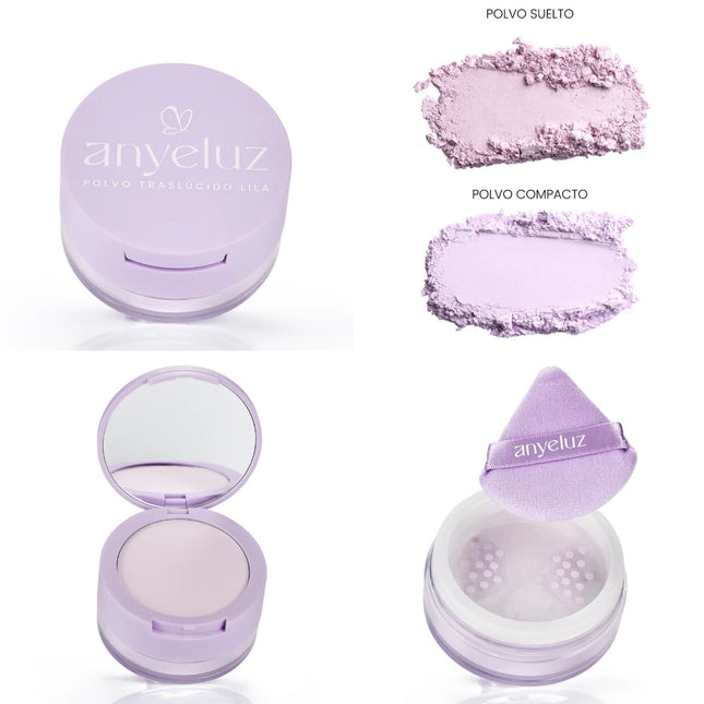 POLVO TRASLÚCIDO LILA ANYELUZ