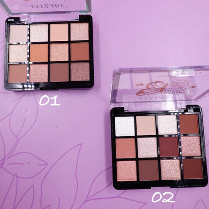 PALETA DE SOMBRAS x12 MARIPOSA ANYLADY