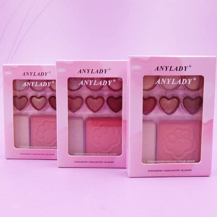 PALETA DE SOMBRAS 3 EN 1 HUELLA ANYLADY
