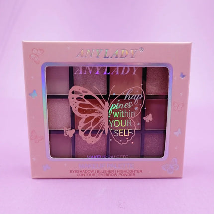 PALETA DE SOMBRAS x12 MARIPOSA ANYLADY