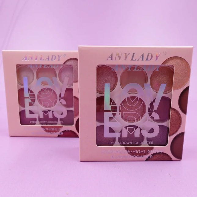 PALETA DE SOMBRAS LOVERS 4 EN 1 ANYLADY