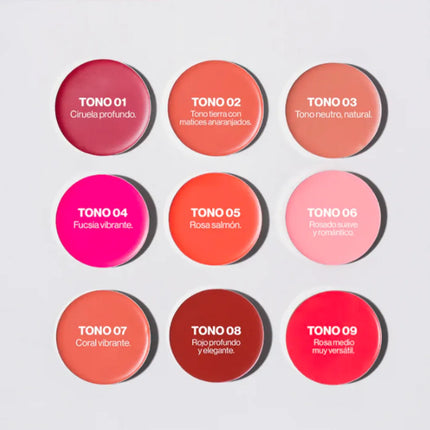 PALETA DE RUBORES EN CREMA x9 CREAMY CHEEKS ATENEA