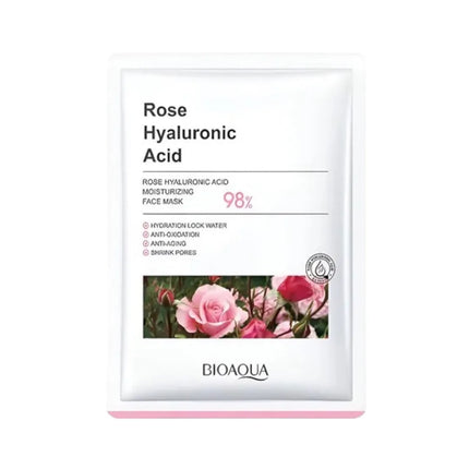 MASCARILLA EN VELO ROSAS BIOAQUA