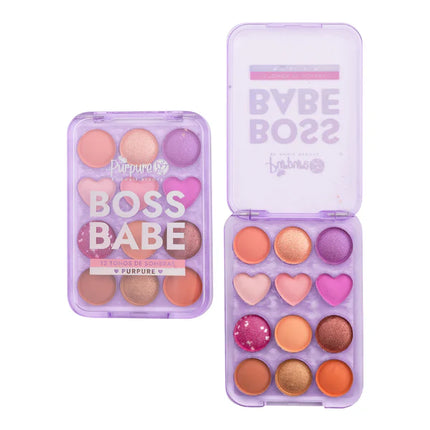 PALETA DE SOMBRAS X12 BOSS BABE PURPURE